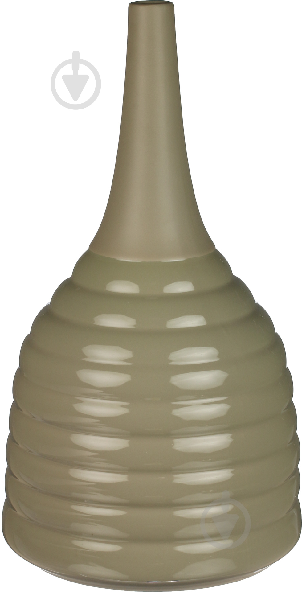 Ваза керамическая Lisbon 26х26х46 см 46 см серо-коричневая HONGHUI H16177S-5U+SG001 - фото 1