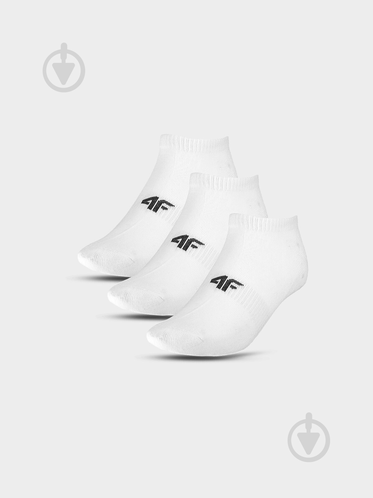 Носки 4F SOCKS CAS U255 (3PACK) 4FJWSS24USOCU255-90S р.32-35 белый - фото 1