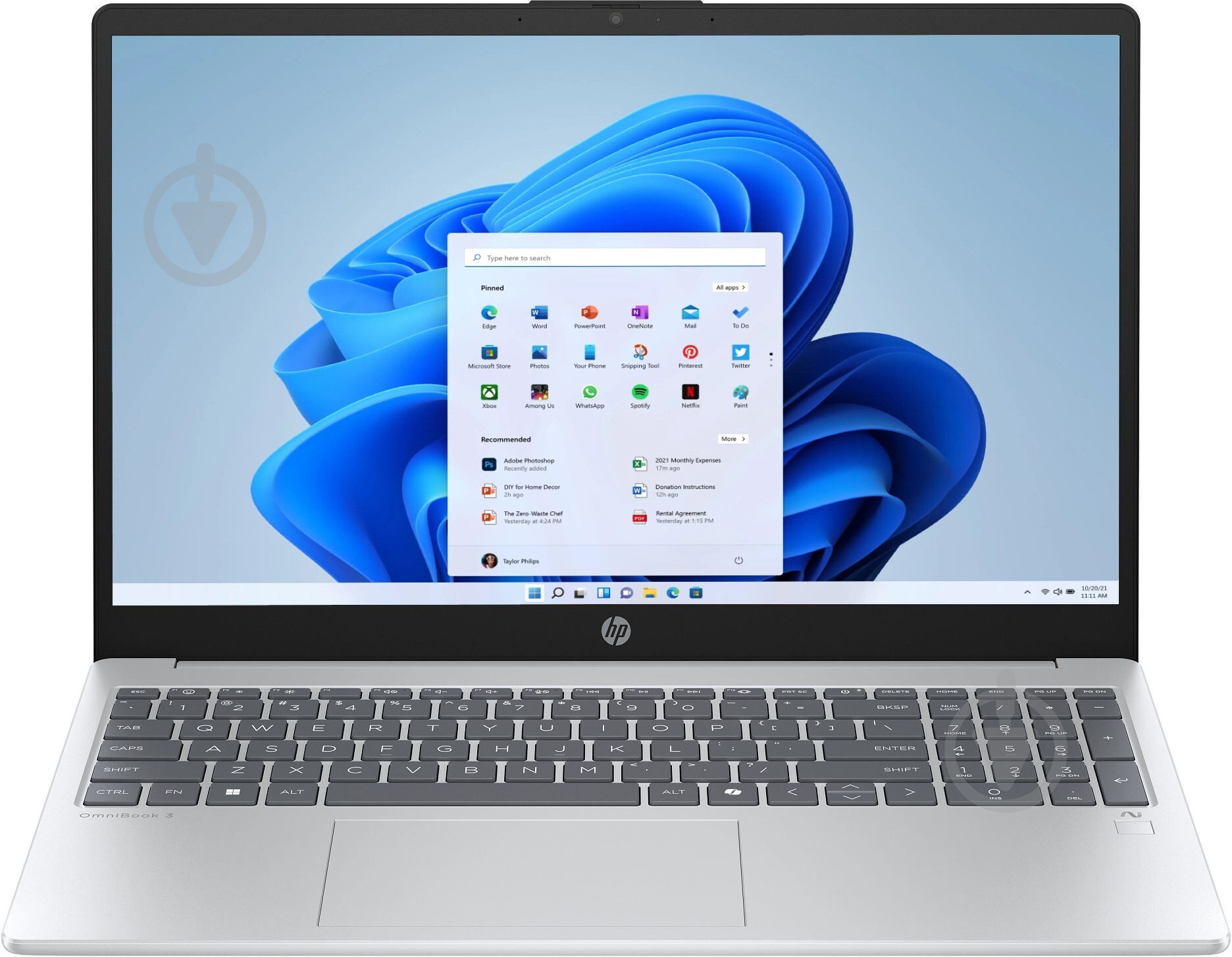 Ноутбук HP OmniBook 3 15-fn0010ua 15,6" (BV5V6EA) glacier silver - фото 1 Ноутбук HP OmniBook 3 15-fn0010ua 15,6" (BV5V6EA) glacier silver - фото 1