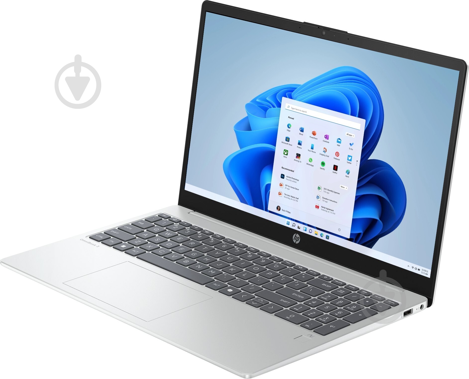 Ноутбук HP OmniBook 3 15-fn0010ua 15,6" (BV5V6EA) glacier silver - фото 3 Ноутбук HP OmniBook 3 15-fn0010ua 15,6" (BV5V6EA) glacier silver - фото 3