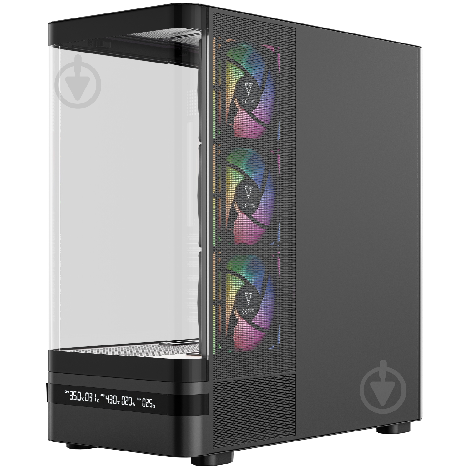 Корпус Modecom VOLCANO AQ200 ARGB MIDI (MC-A-AQ200-4FA-B) - фото 3