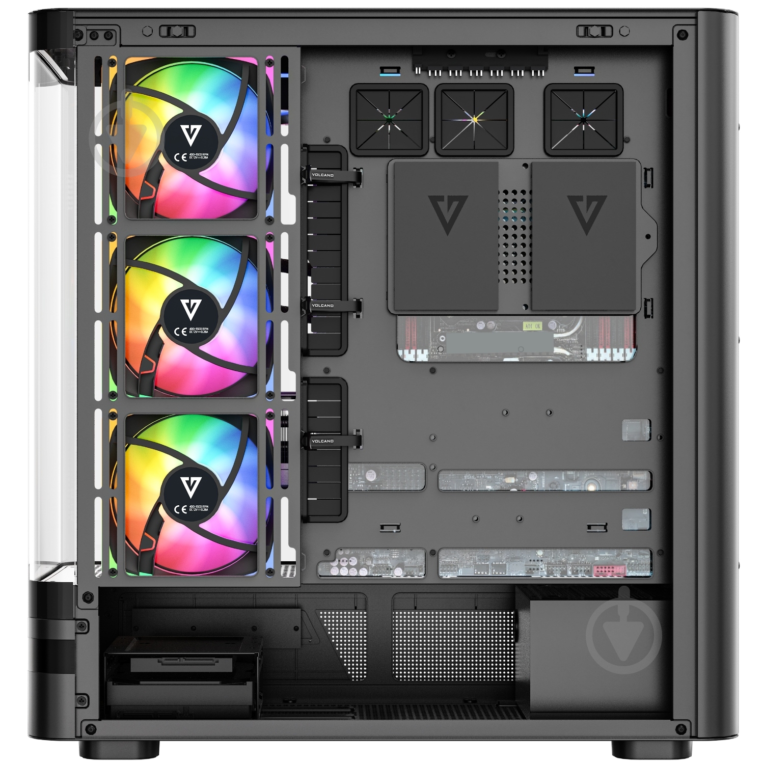 Корпус Modecom VOLCANO AQ200 ARGB MIDI (MC-A-AQ200-4FA-B) - фото 5