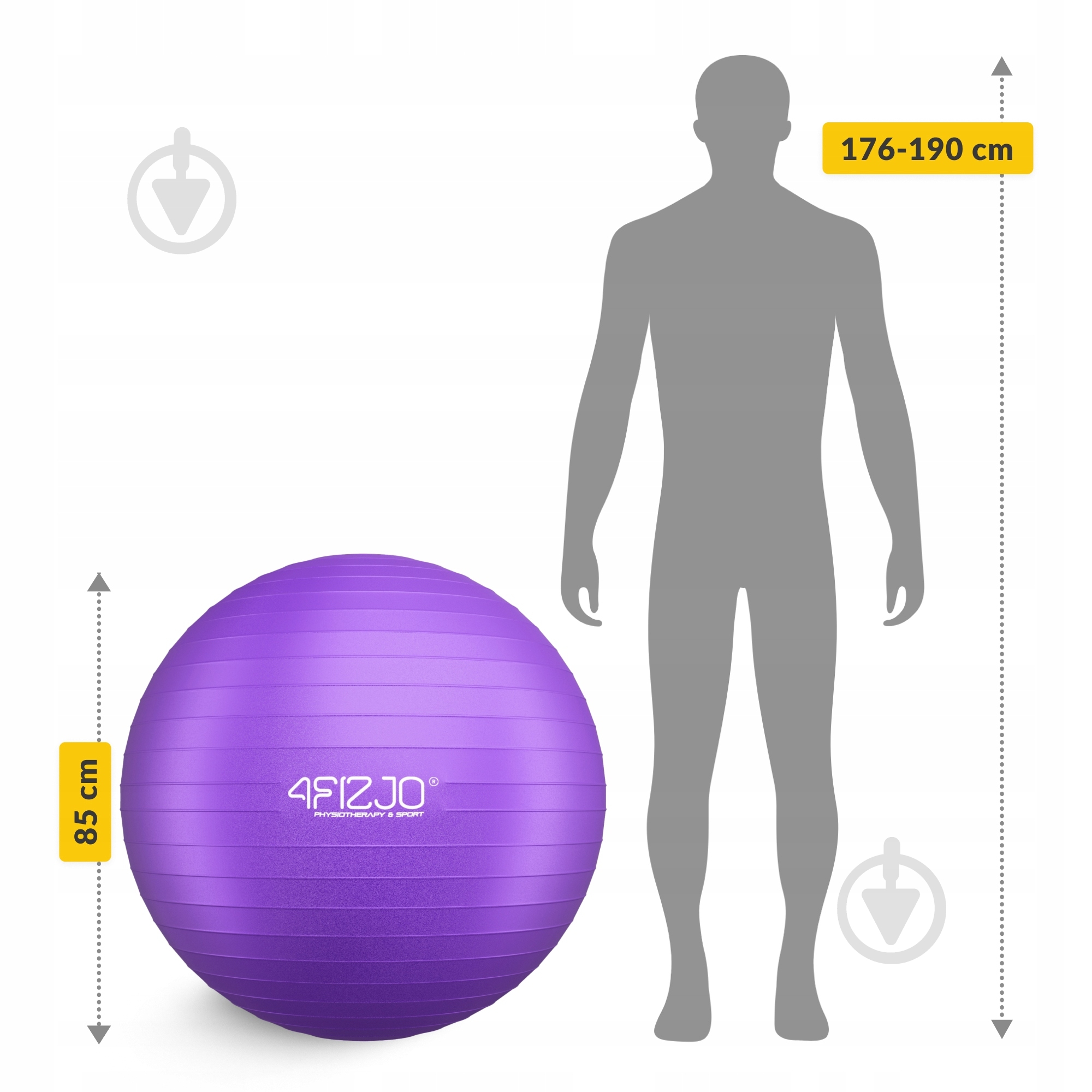 Фітбол 4fizjo Anti-Burst Violet d85 см P-5905973404846 - фото 2 Фітбол 4fizjo Anti-Burst Violet d85 см P-5905973404846 - фото 2