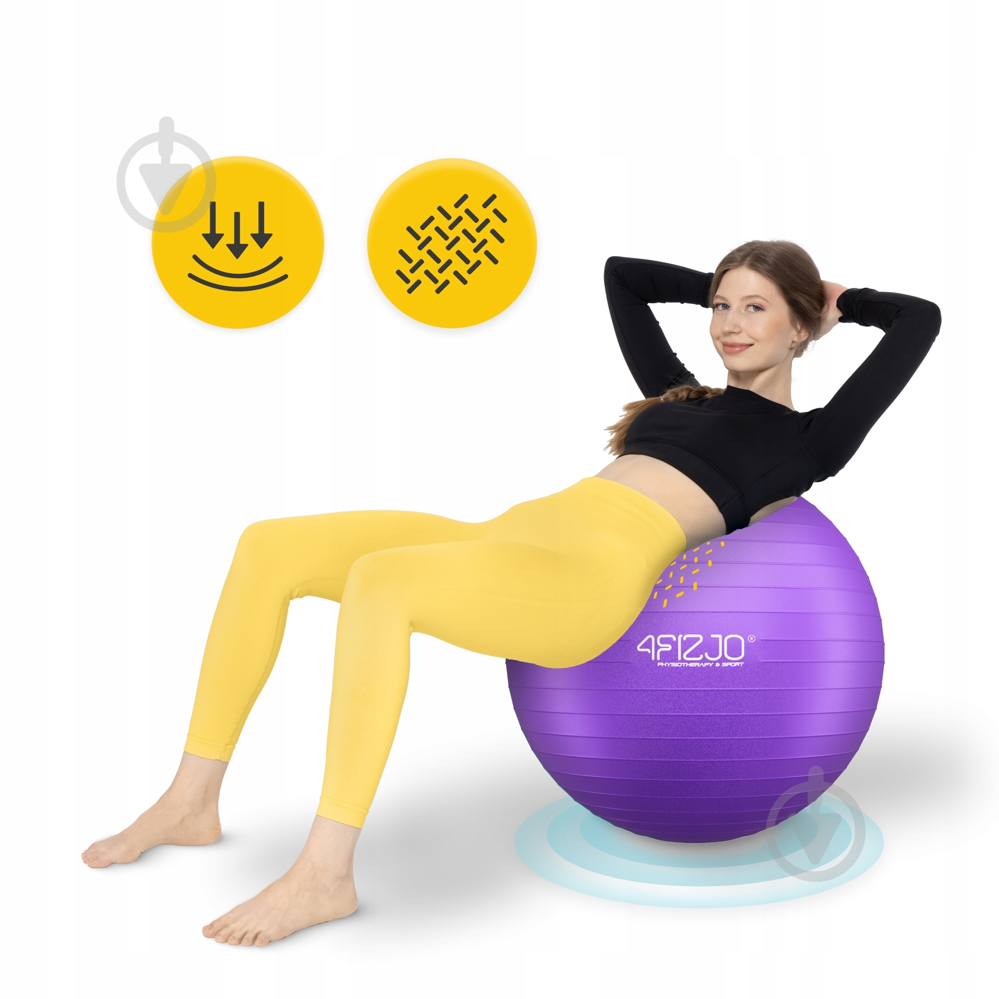 Фітбол 4fizjo Anti-Burst Violet d85 см P-5905973404846 - фото 9 Фітбол 4fizjo Anti-Burst Violet d85 см P-5905973404846 - фото 9
