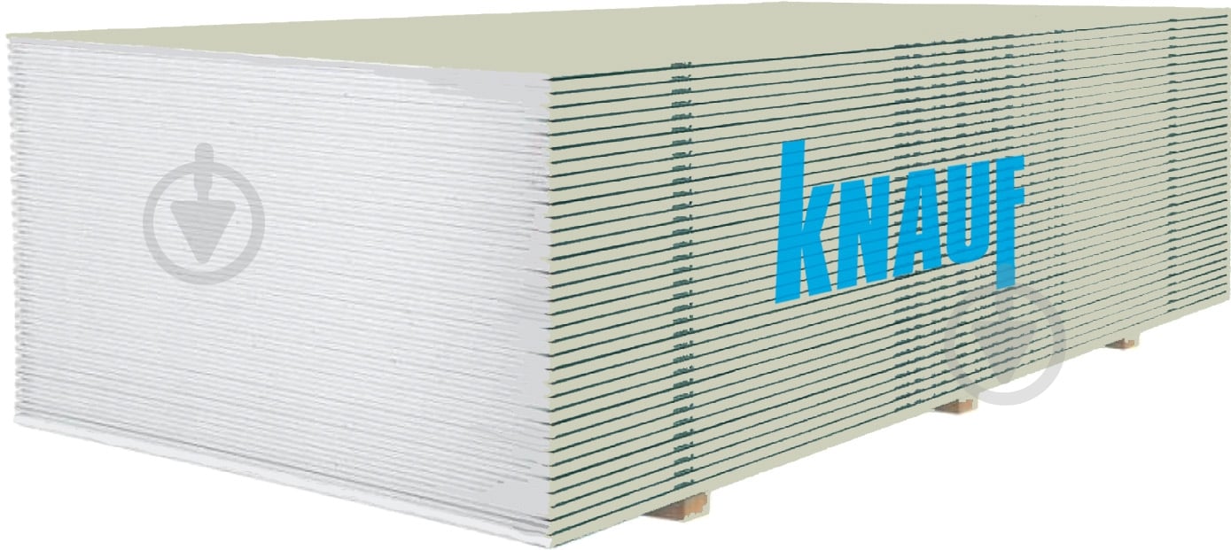 Гіпсокартон звичайний Knauf 2500x1200х9,5 мм 3 кв. м - фото 1