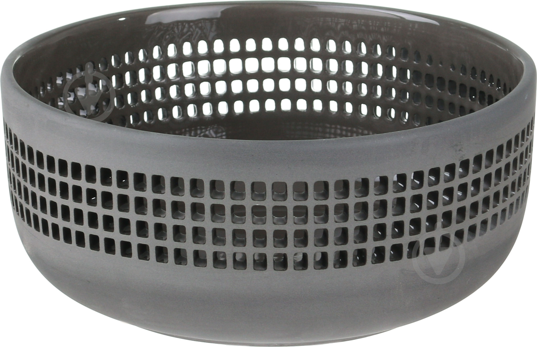 Ваза керамическая Cape town 22,5х22,5х10 см 10 см черная HONGHUI H15330L-H-BLACK - фото 1