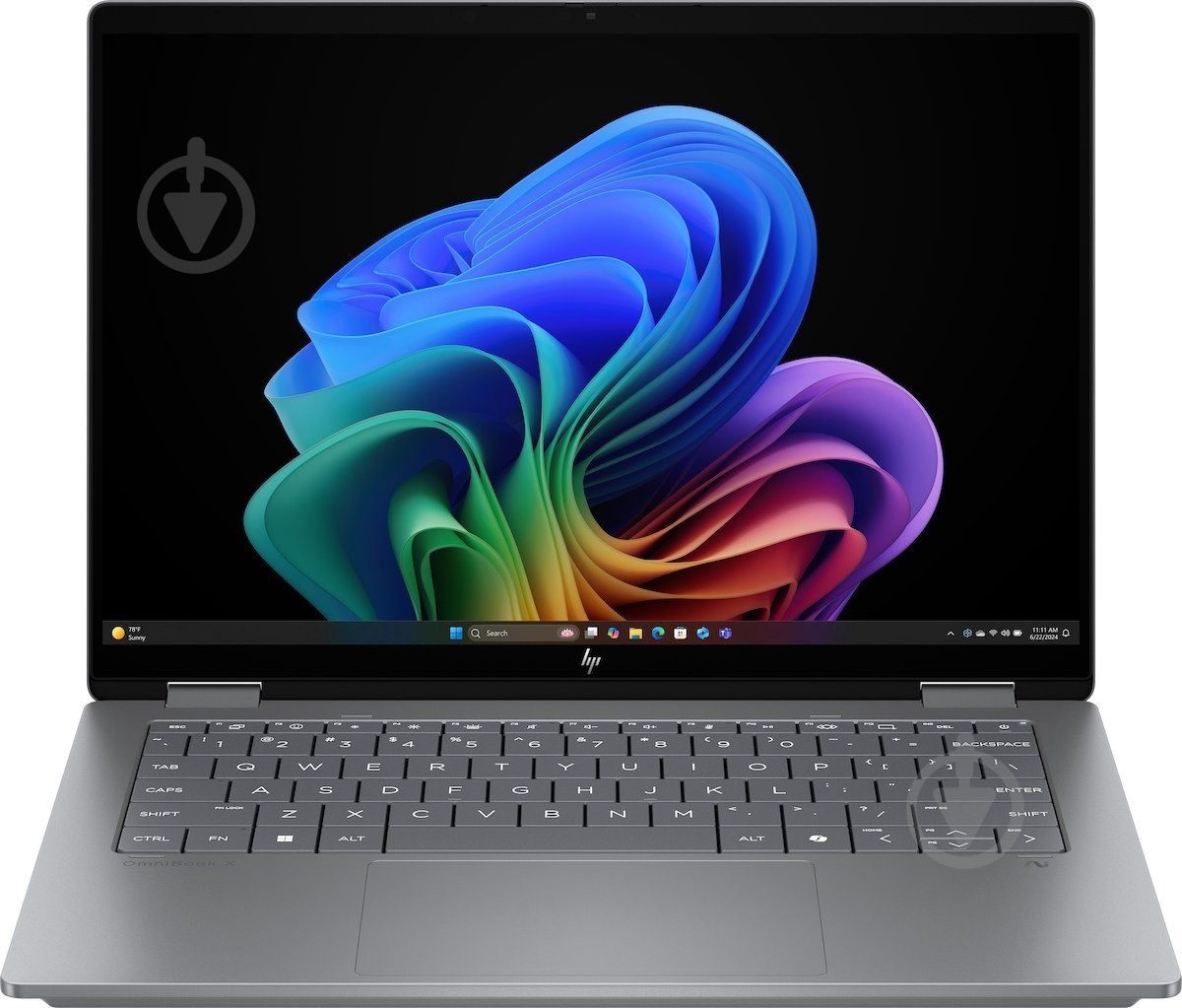 Ноутбук HP OmniBook X Flip x360 14-fm0007ua 14" (C3UQ9EA) Meteor Silver - фото 1 Ноутбук HP OmniBook X Flip x360 14-fm0007ua 14" (C3UQ9EA) Meteor Silver - фото 1