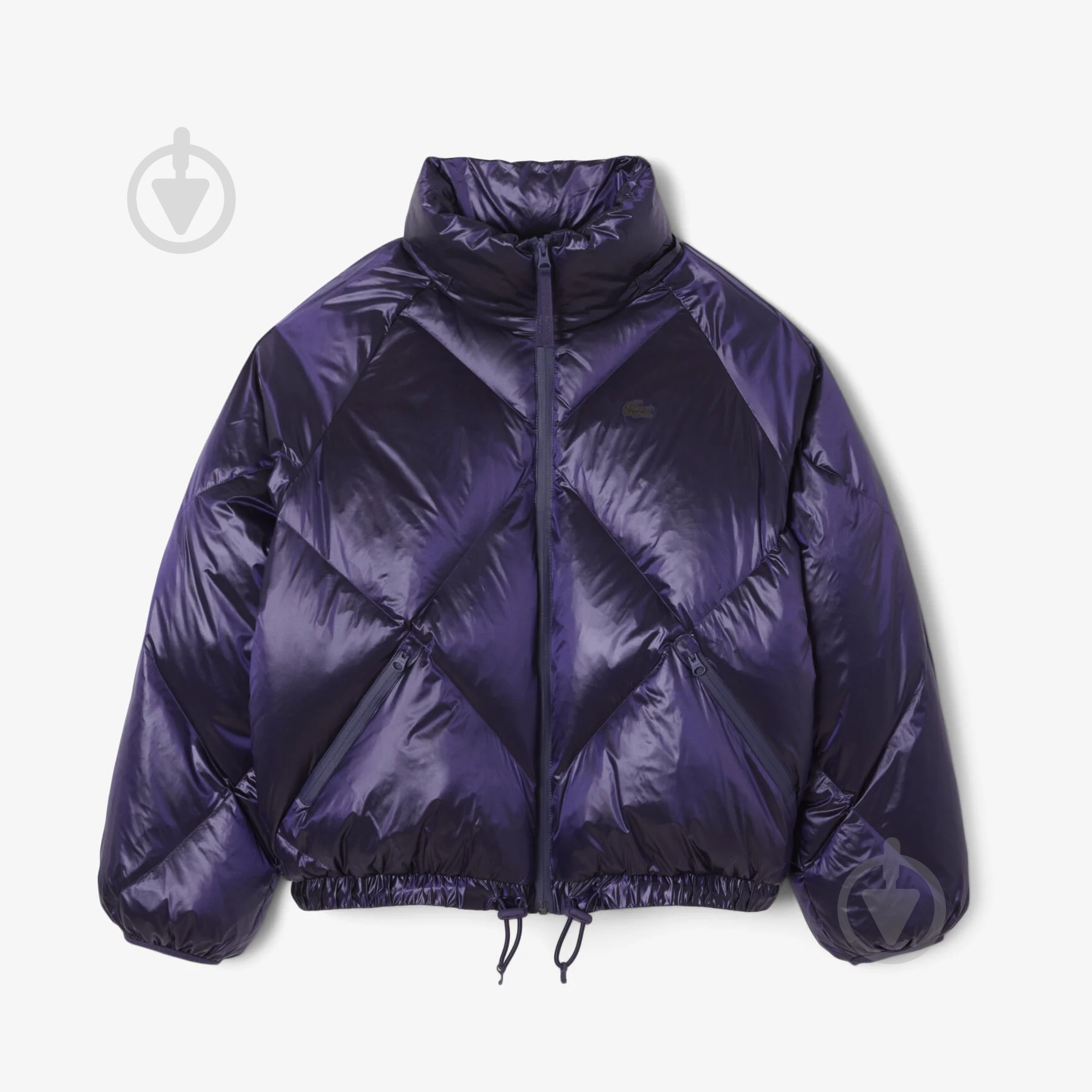 Куртка женская зимняя Lacoste Oversized Water-Repellent Down Jacket BF53266PI р.XS фиолетовая - фото 6