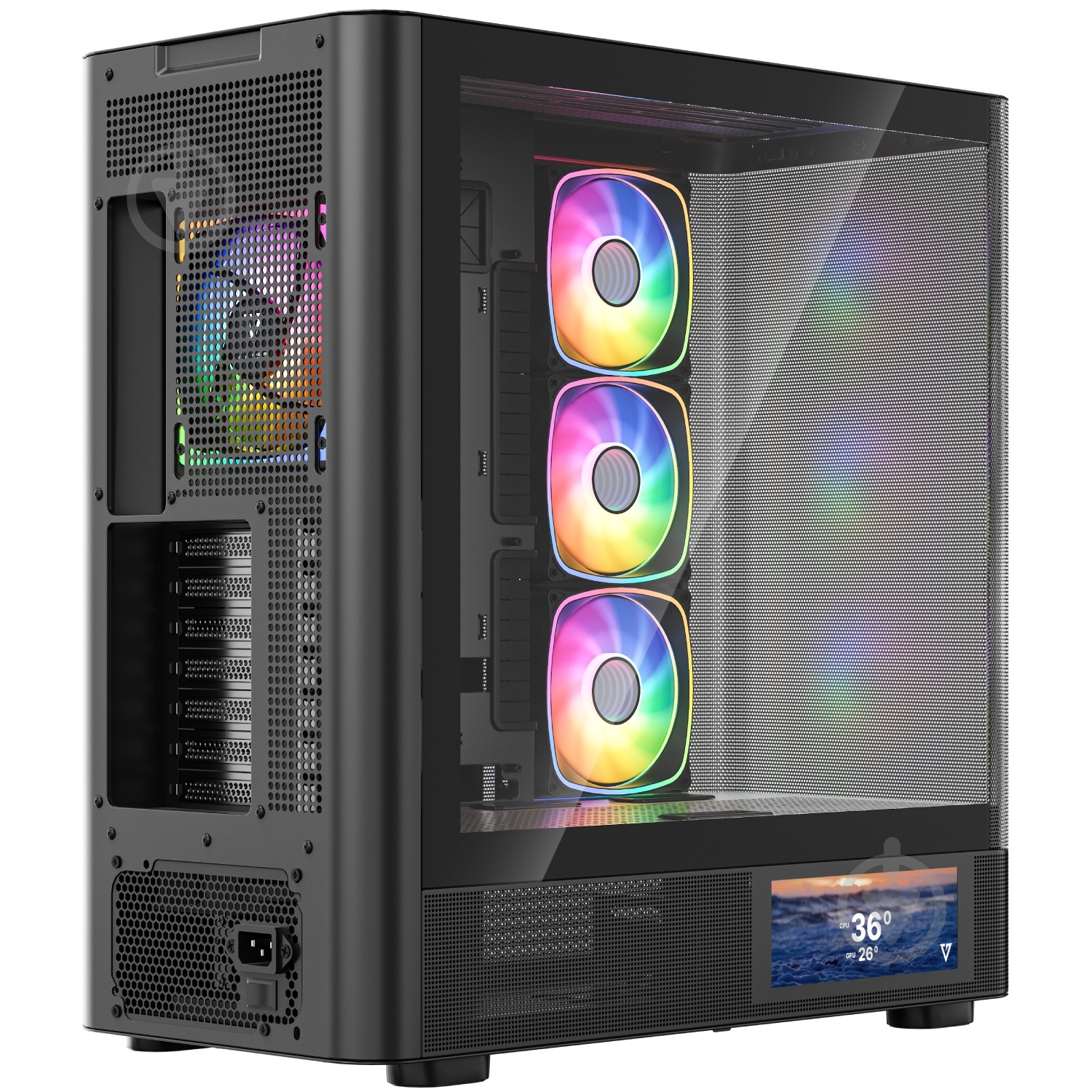 Корпус Modecom VOLCANO AQ400 ARGB MIDI (MC-A-AQ400-4FA-B) - фото 6