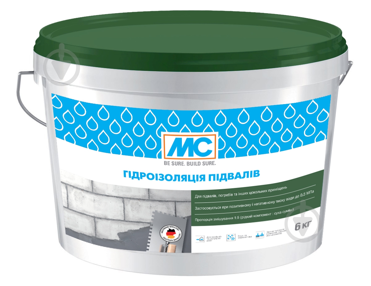 Гидроизоляция MC-Bauchemie MD 3 для подвалов - фото 1