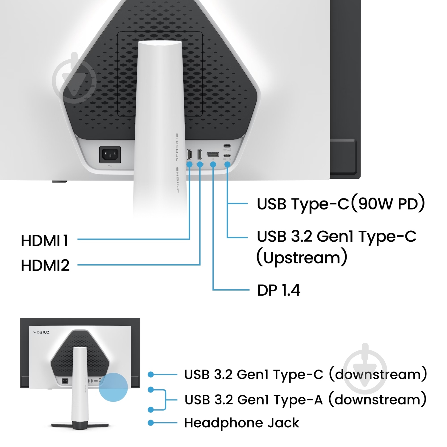 Монитор BenQ EX271UZ 26,5" (9H.LP2LA.TBE) - фото 9
