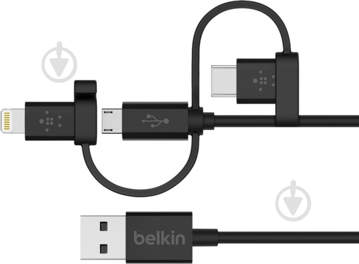 Кабель Belkin USB Type-A – USB Type-C 1,2 м black (F8J050BT04-BLK) - фото 1 Кабель Belkin USB Type-A – USB Type-C 1,2 м black (F8J050BT04-BLK) - фото 1