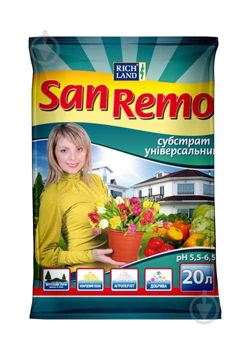 Субстрат San Remo Универсальный 20 л - фото 1 Субстрат San Remo Универсальный 20 л - фото 1