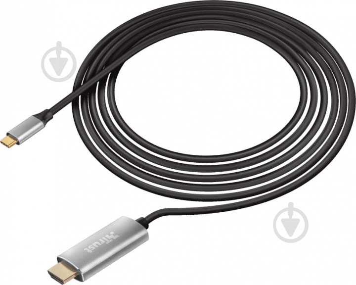 Кабель Trust USB Type-C – HDMI 1,8 м black (23332) - фото 2 Кабель Trust USB Type-C – HDMI 1,8 м black (23332) - фото 2