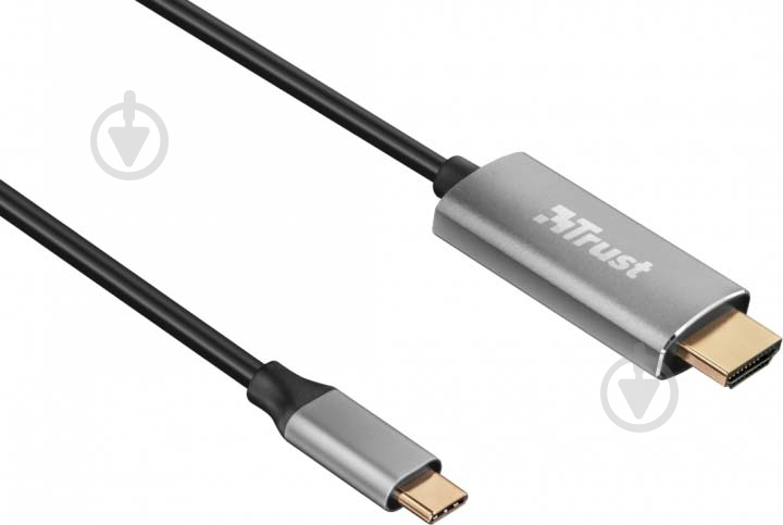 Кабель Trust USB Type-C – HDMI 1,8 м black (23332) - фото 3 Кабель Trust USB Type-C – HDMI 1,8 м black (23332) - фото 3