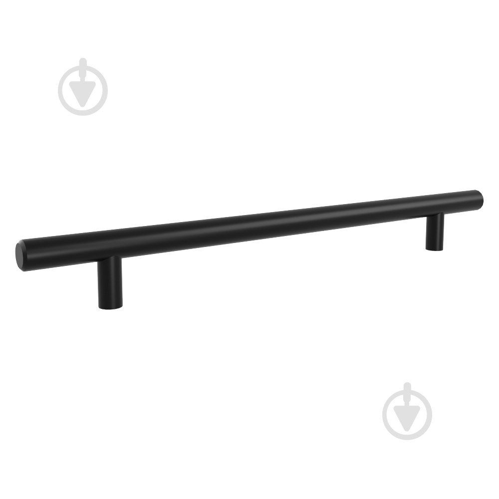 Меблева ручка рейлінгова DC DR 11/224 SS BLK монолiт 224 мм чорний - фото 1