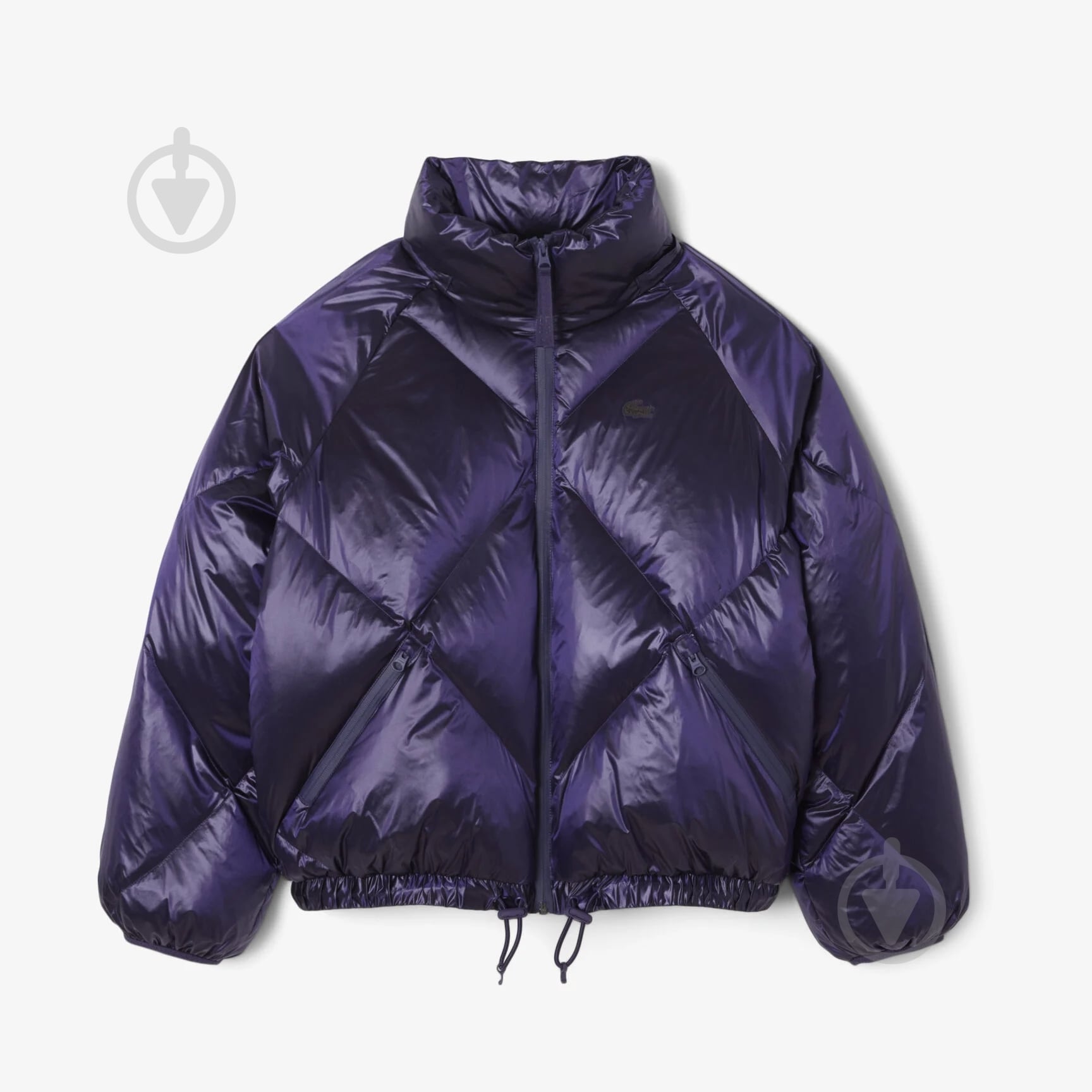 Куртка женская зимняя Lacoste Oversized Water-Repellent Down Jacket BF53266PI р.L фиолетовая - фото 6 Куртка женская зимняя Lacoste Oversized Water-Repellent Down Jacket BF53266PI р.L фиолетовая - фото 6