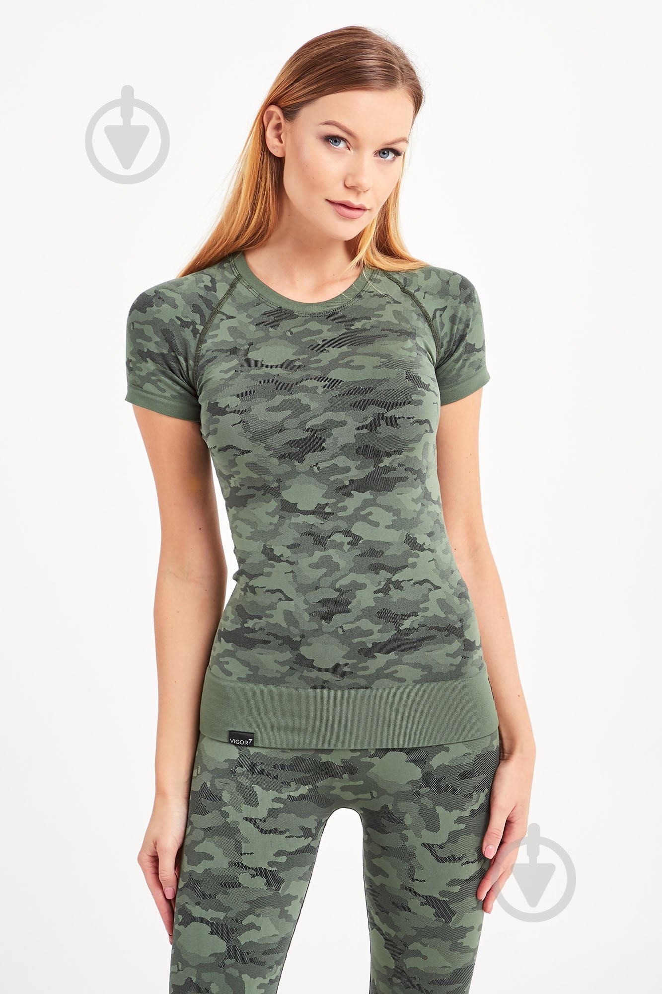 Футболка EA7 6HTT10-TJ6MZ-2218 р.L хаки - фото 6