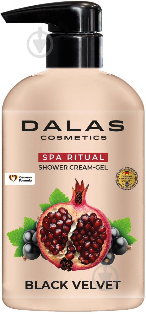 Крем-гель для душа Dalas Black Velvet 550 мл - фото 1 Крем-гель для душа Dalas Black Velvet 550 мл - фото 1