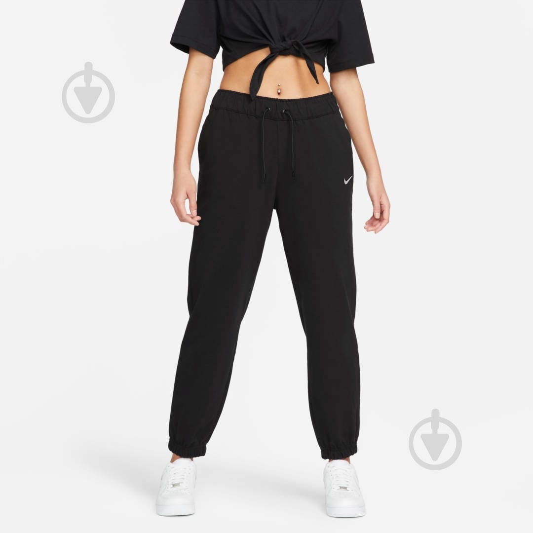 Брюки Nike W NSW JRSY EASY JOGGER DM6419-010 р. XS черный - фото 1