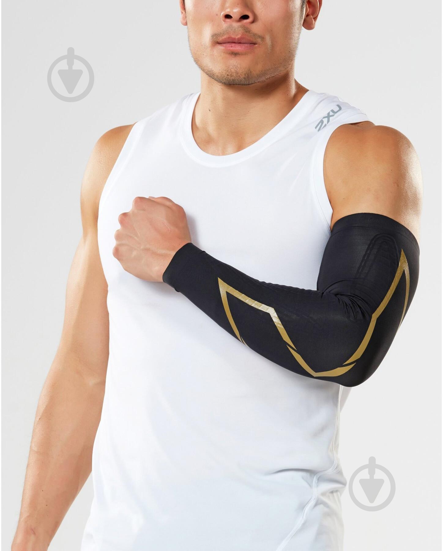 Нарукавники 2XU Force Compression Arm Guards UA3513a_BLK/GLD р.XL чорний - фото 1