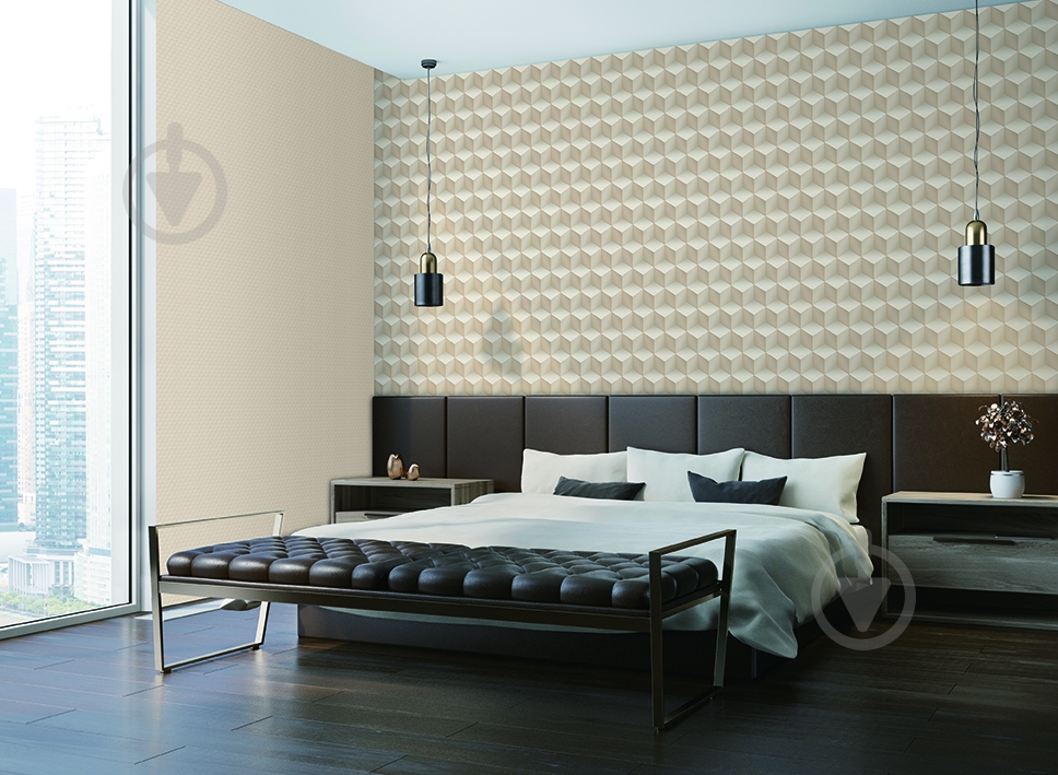 Обои виниловые горячего тиснения DID Matrix R54327-2 1,06x10,05 м - фото 2