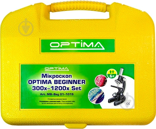 Мікроскоп Optima MB-Beg 01-101S Beginner 300x-1200x Set - фото 8 Мікроскоп Optima MB-Beg 01-101S Beginner 300x-1200x Set - фото 8