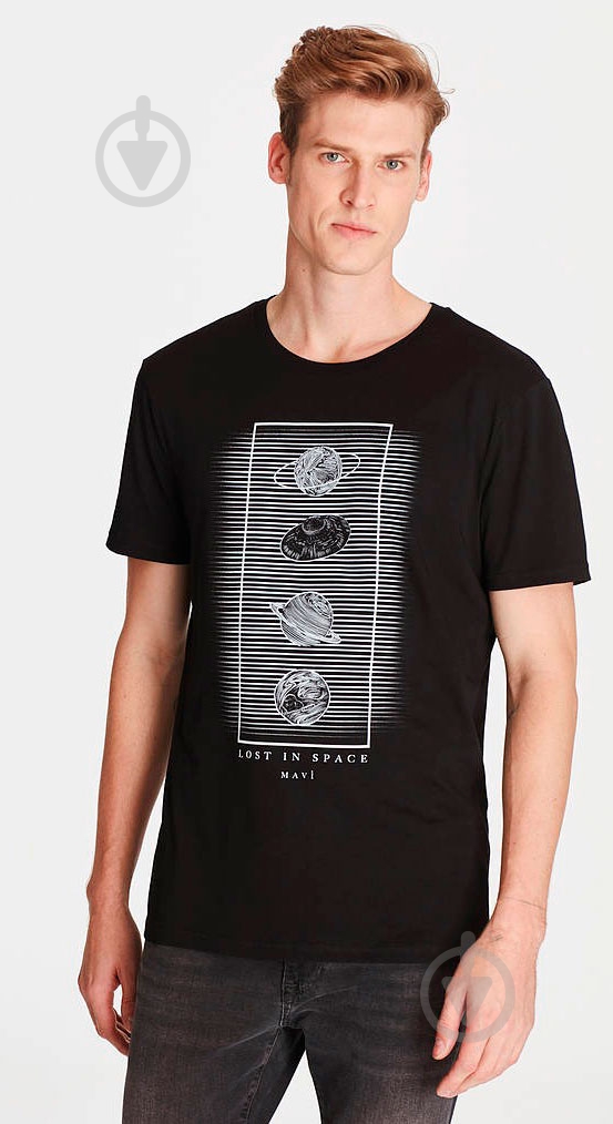 Футболка Mavi SPACE PRINTED TEE 065950-900 р.S чорний - фото 1
