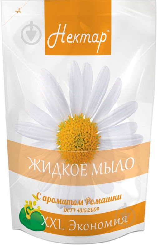 Мыло жидкое Нектар С ароматом Ромашки doy-pack 500 мл - фото 1
