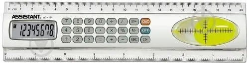 Калькулятор с линейкой АС-4101 Assistant - фото 1
