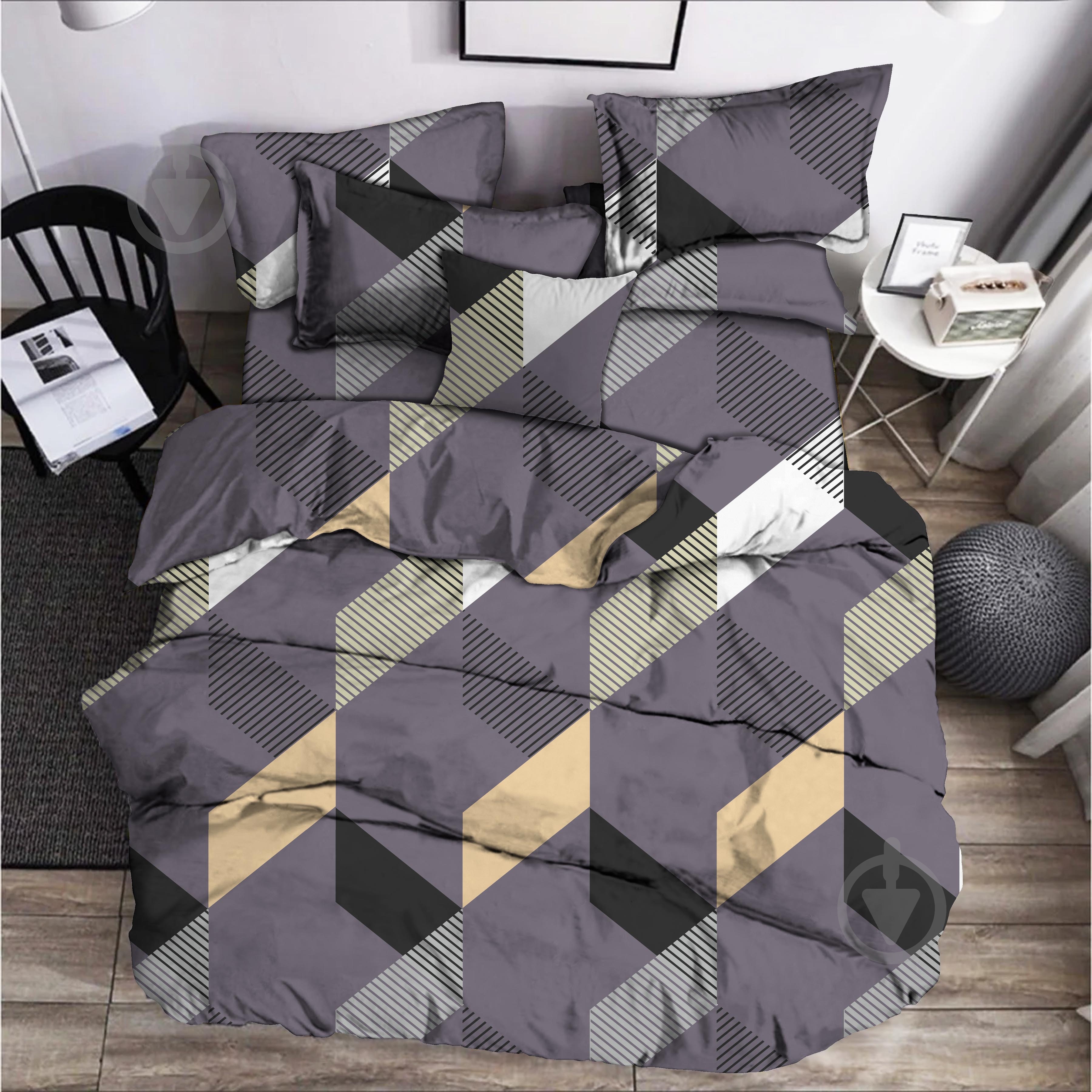 Комплект постельного белья Geometric мульти Zastelli - фото 1