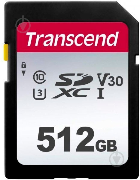 Карта памяти Transcend SDXC 512 ГБ Class 10 (TS512GSDC300S) - фото 1 Карта памяти Transcend SDXC 512 ГБ Class 10 (TS512GSDC300S) - фото 1