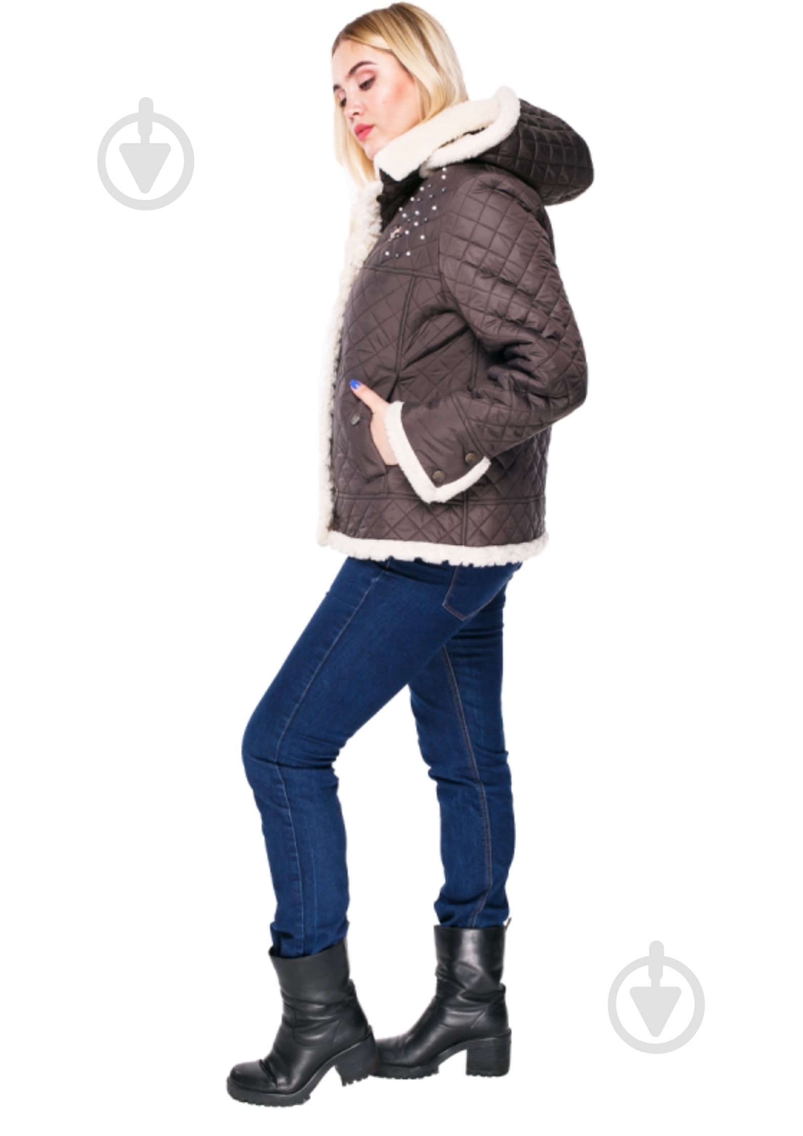 Куртка женская зимняя Adonis АЙС D19-337/С#S-21 р.XL коричневая - фото 2 Куртка женская зимняя Adonis АЙС D19-337/С#S-21 р.XL коричневая - фото 2