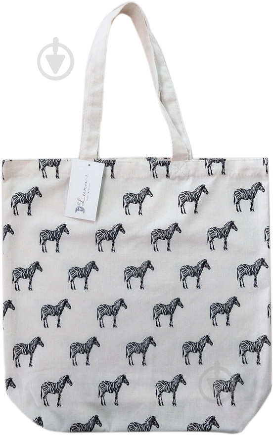 Сумка Luna шоппер Zebras 41*39*13 см мульти - фото 1 Сумка Luna шоппер Zebras 41*39*13 см мульти - фото 1