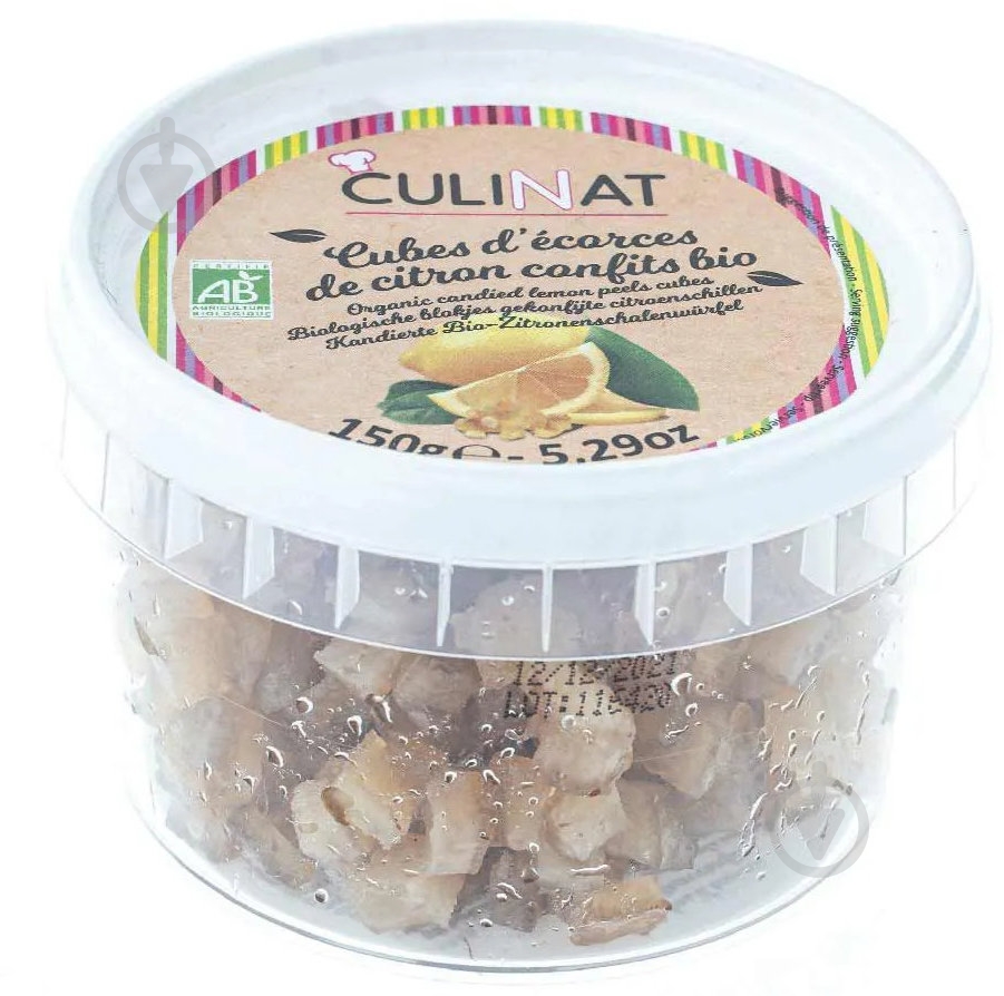 Цукаты Culinat лимонные органические 150 г - фото 1 Цукаты Culinat лимонные органические 150 г - фото 1