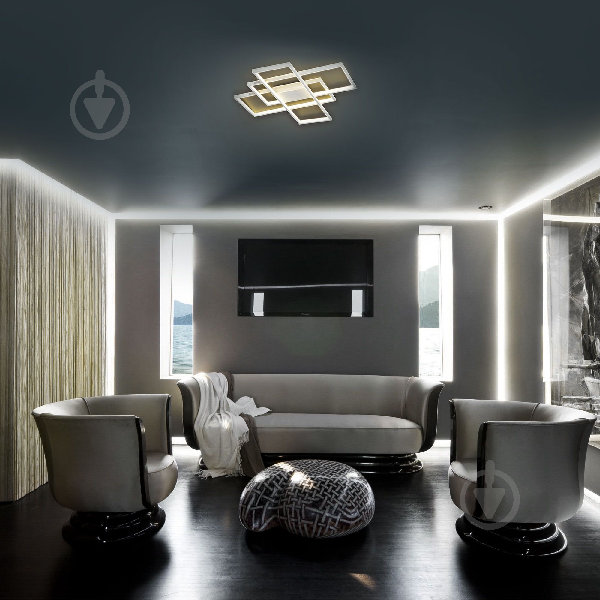 Люстра стельова Strotskis Direct 60 Вт LED-модуль білий 90177/3 (білий) - фото 5 Люстра стельова Strotskis Direct 60 Вт LED-модуль білий 90177/3 (білий) - фото 5