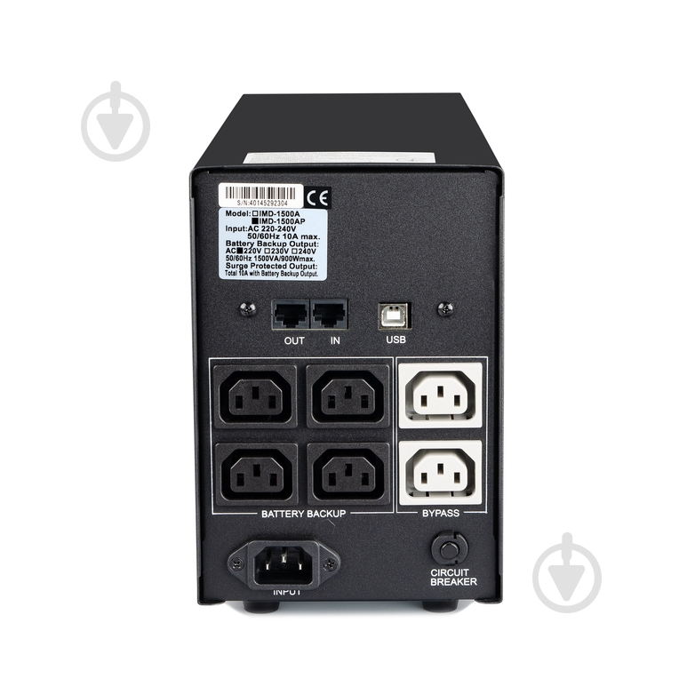 Источник бесперебойного питания (ИБП) Powercom IMD-1500AP LCD - фото 4