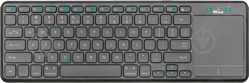 Клавиатура Trust MIDA BT WITH XL Touchpad (23009) black - фото 1 Клавиатура Trust MIDA BT WITH XL Touchpad (23009) black - фото 1