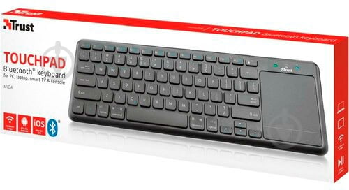 Клавиатура Trust MIDA BT WITH XL Touchpad (23009) black - фото 6 Клавиатура Trust MIDA BT WITH XL Touchpad (23009) black - фото 6