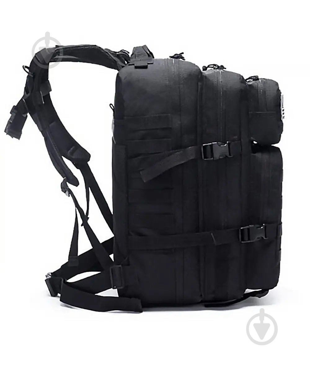 Рюкзак тактический 1991 ТМ водонепроницаемый OXFORD 50л, Black - фото 3 Рюкзак тактический 1991 ТМ водонепроницаемый OXFORD 50л, Black - фото 3