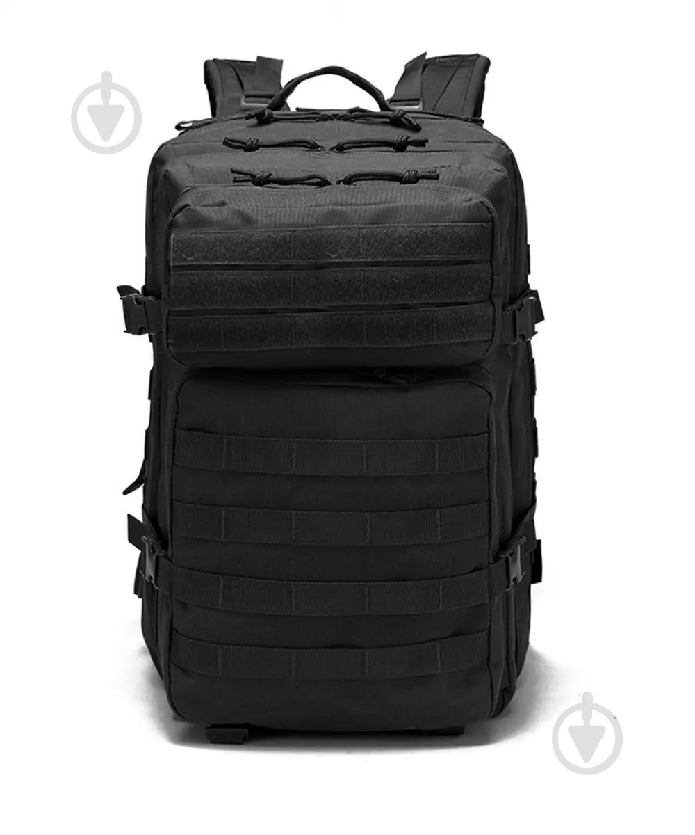 Рюкзак тактический 1991 ТМ водонепроницаемый OXFORD 50л, Black - фото 2 Рюкзак тактический 1991 ТМ водонепроницаемый OXFORD 50л, Black - фото 2