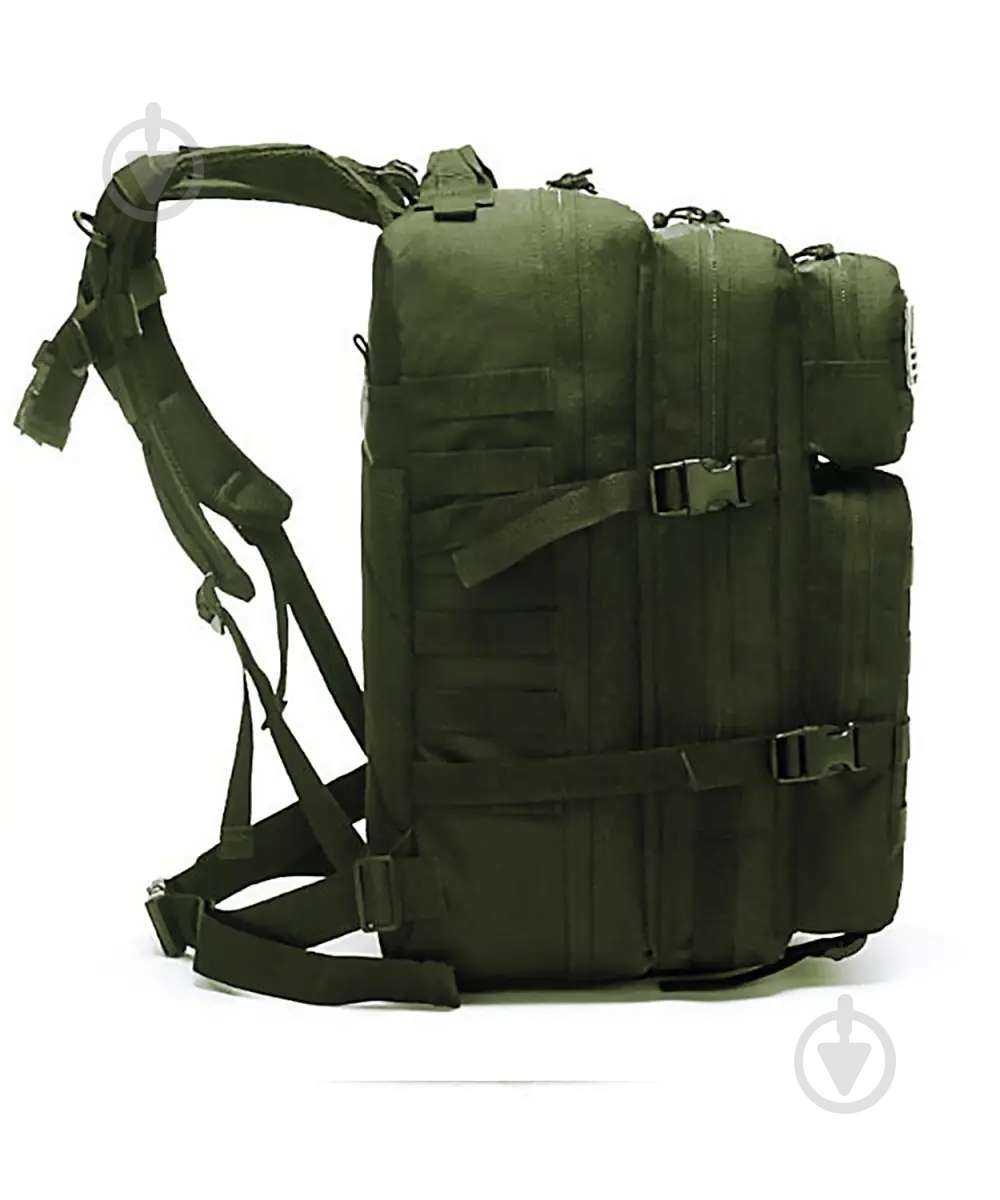 Рюкзак тактичний 1991 ТМ водонепроникний OXFORD 50л, Green - фото 2 Рюкзак тактичний 1991 ТМ водонепроникний OXFORD 50л, Green - фото 2