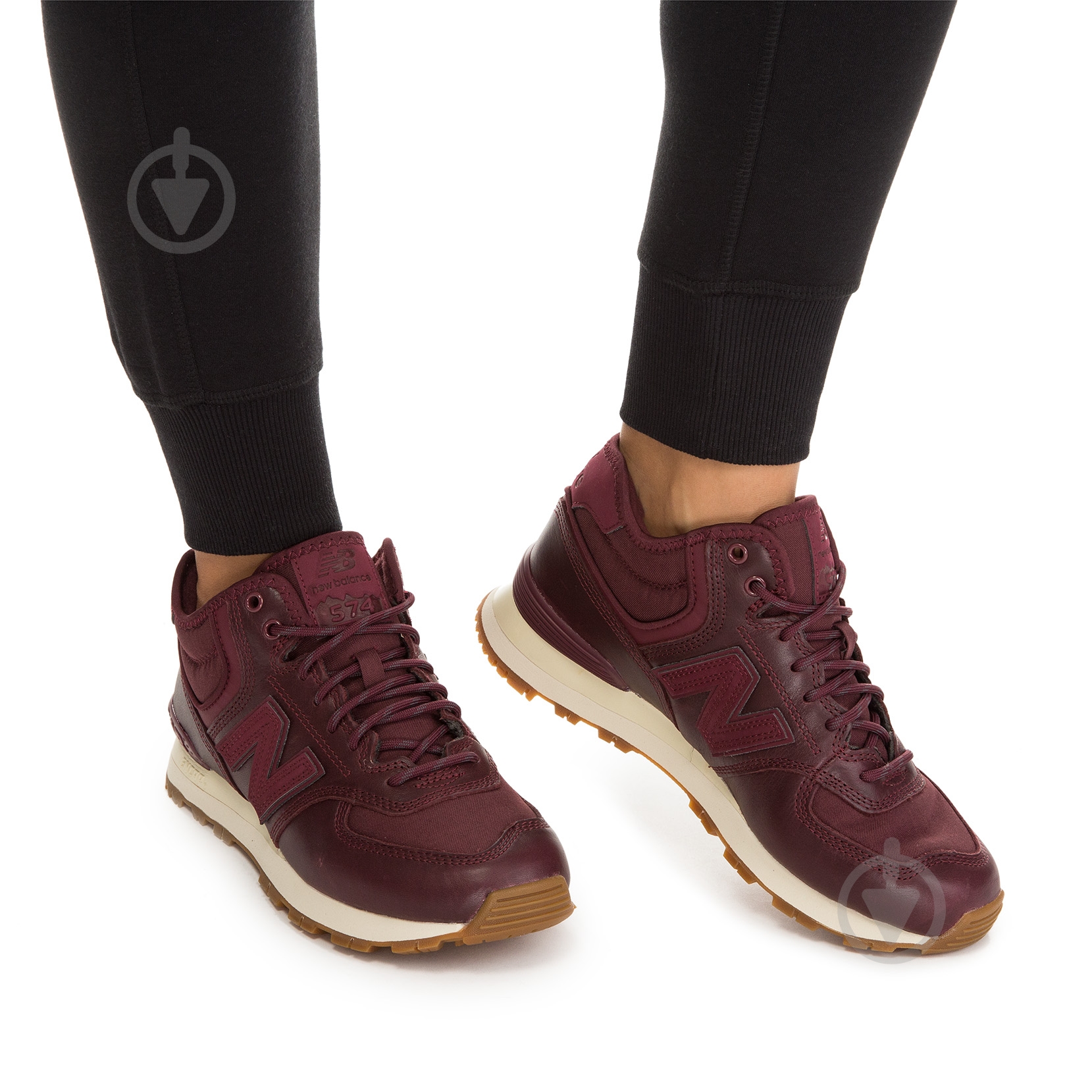 Кроссовки женские зимние New Balance WH574BC р.37 бордовые - фото 5