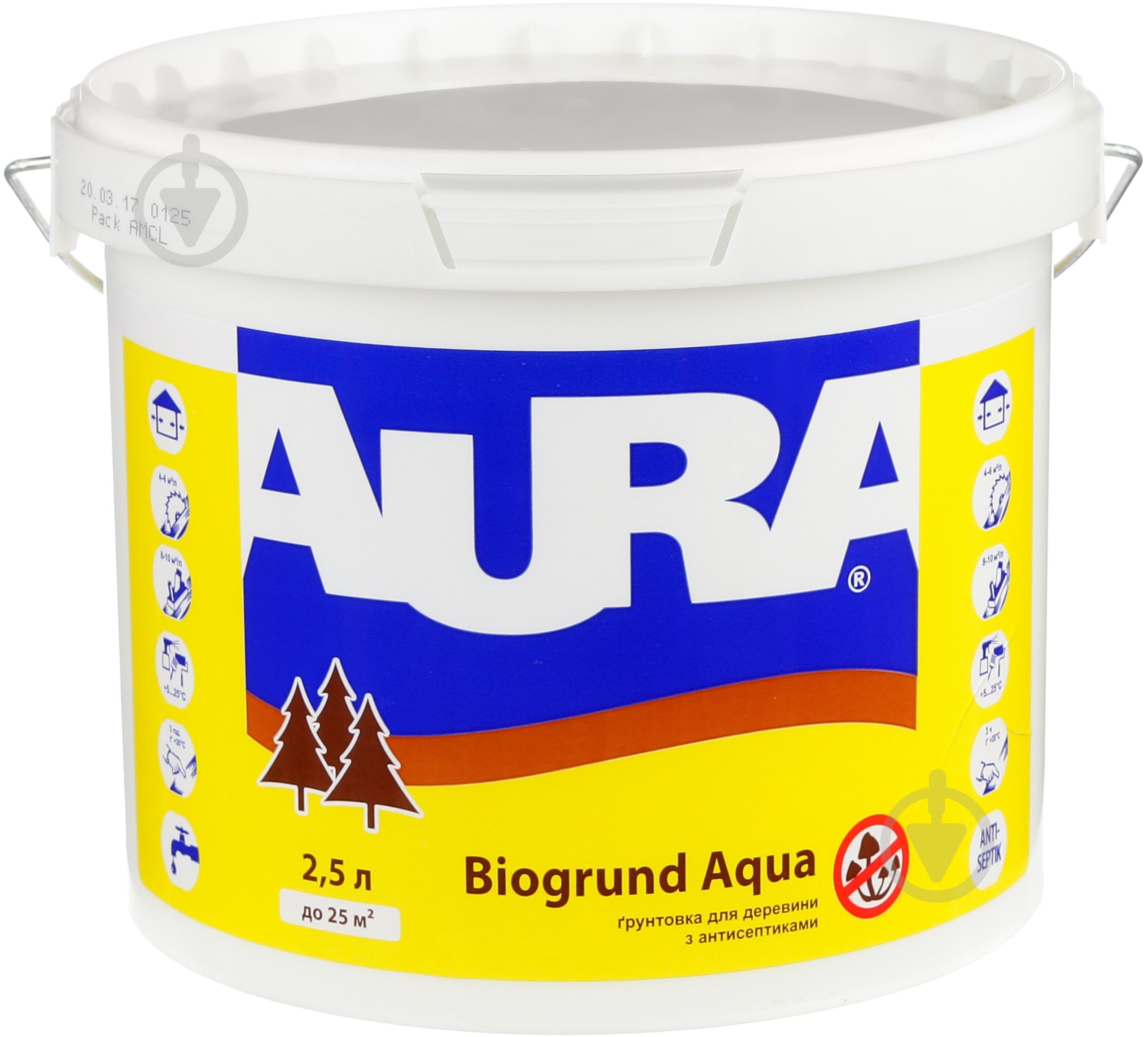 Ґрунтовка Aura® Biogrund Aqua не створює плівки 2,5 л - фото 1