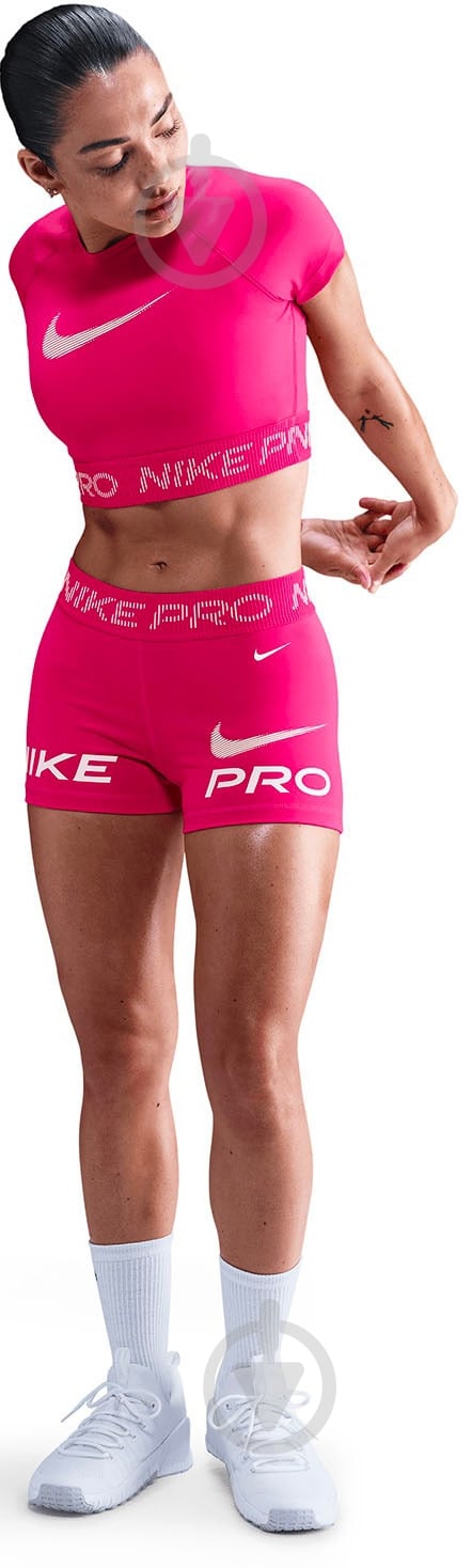Топ Nike Pro HV3673-666 р.M розовый - фото 3