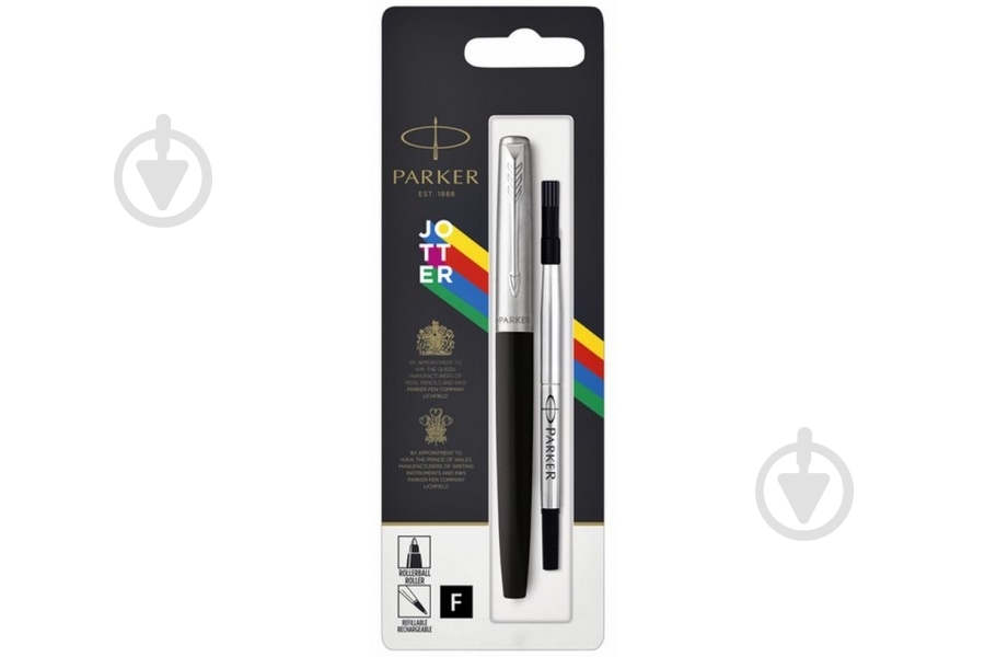 Ручка-роллер Parker Jotter black 15 626 - фото 1 Ручка-роллер Parker Jotter black 15 626 - фото 1