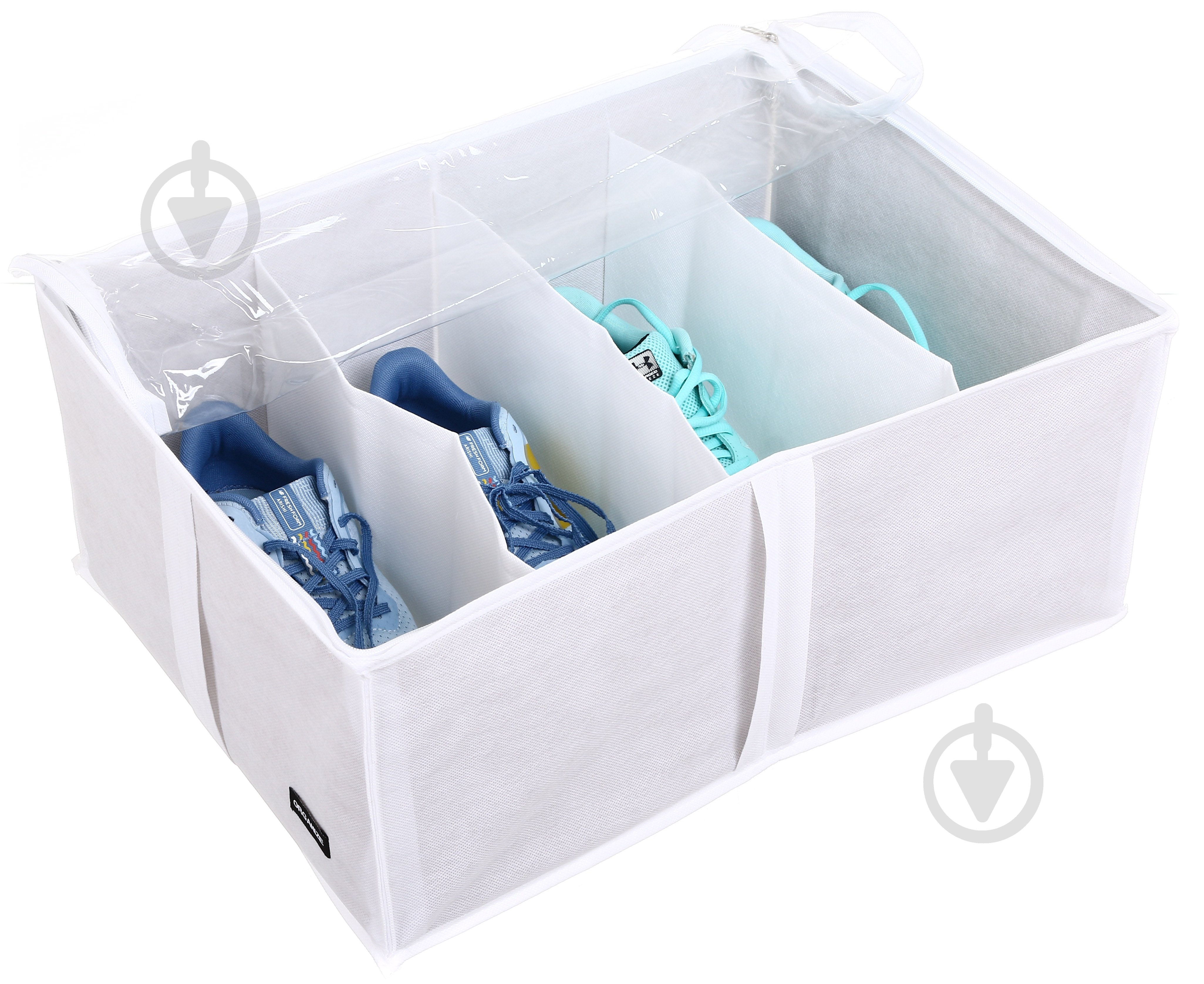 Органайзер текстильный складной Organize WH-O-4 на 4 пары (белый) 340x200x480 мм - фото 4 Органайзер текстильный складной Organize WH-O-4 на 4 пары (белый) 340x200x480 мм - фото 4