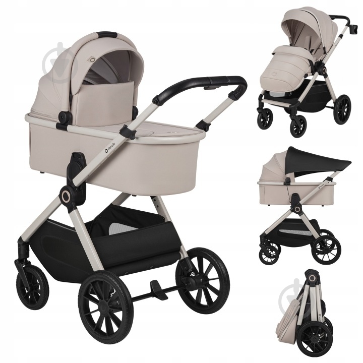 Коляска универсальная 2 в 1 Lionelo LAYLA 2IN1 BEIGE SAND - фото 3