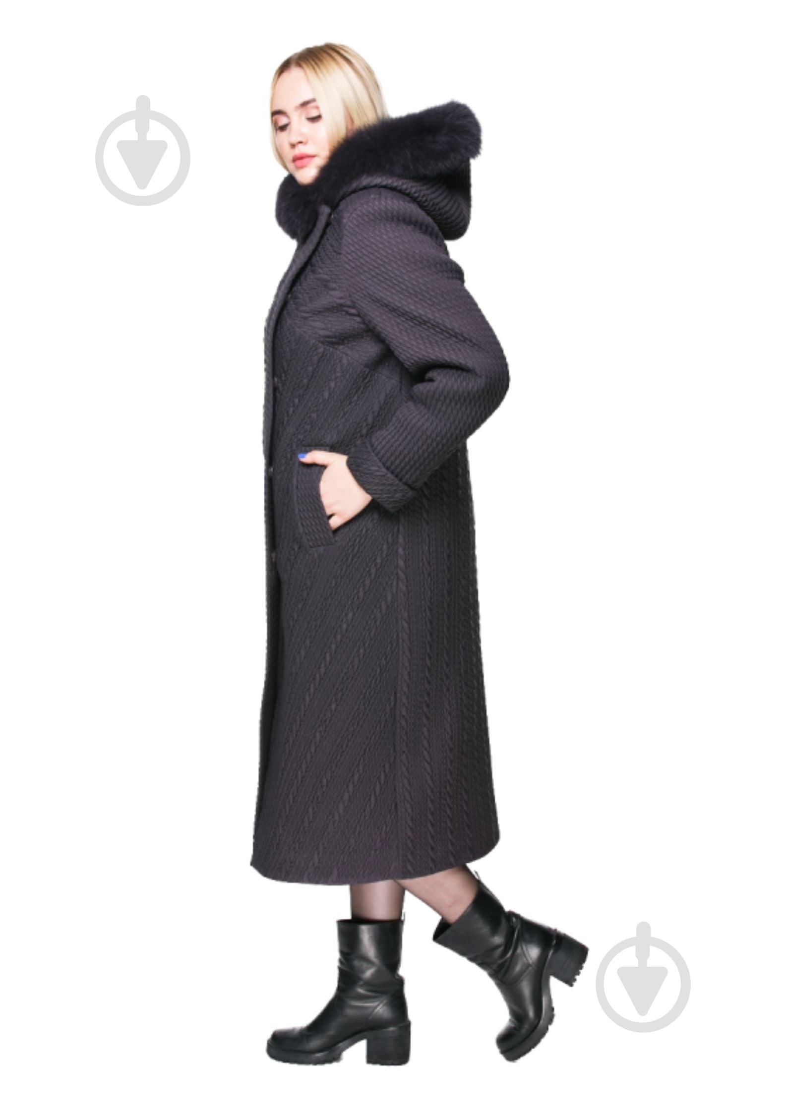 Куртка женское зимнее Adonis АННА Z18-286/C#4 р.XL графитовое - фото 3