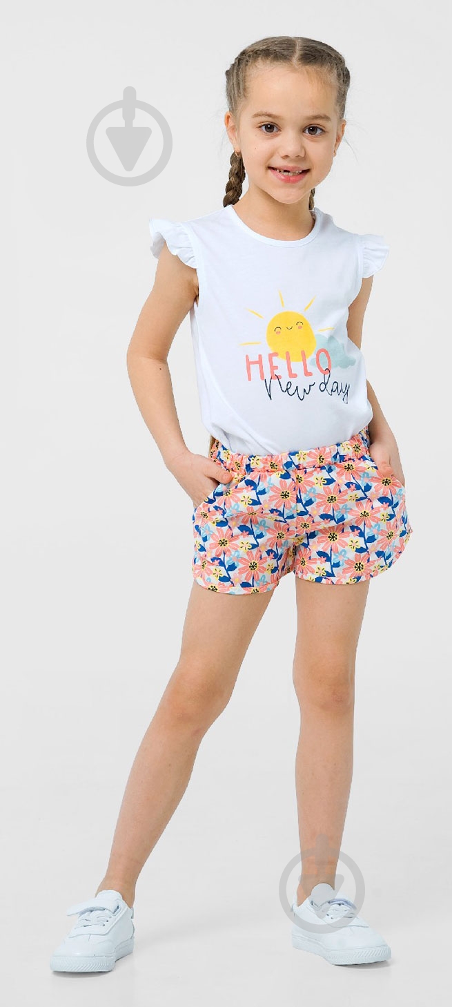 Шорты для девочек Smil Персиковые цветы р.92 мульти 112343 - фото 1